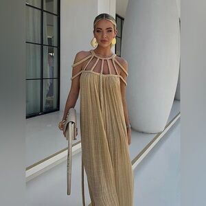 NWOT Boho Braided Rope Maxi Dress/Cover Up